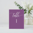 Search for purple table cards Minimalist
