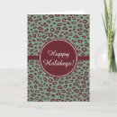 Search for leopard christmas cards Red