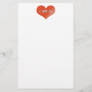 Search for valentines day stationery paper I love you
