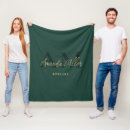 Search for green and gold blankets For her
