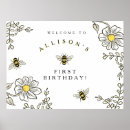 Search for bee first birthday posters Bees