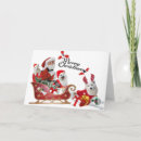 Search for sleigh and santa christmas cards White