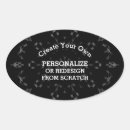 Search for stars blank stickers Black