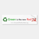 Search for green is the new red bumper stickers Political