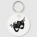 Search for tragedy and comedy masks key rings Acting