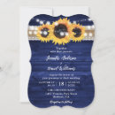 Search for navy blue and sunflower wedding invitations Wood