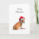 Search for pembroke welsh corgi christmas cards Santa