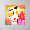 Search for abstract woman face canvas prints Female