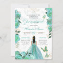 Search for turquoise blue quinceanera invitations Quinceañera