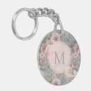 Search for pretty monogram key rings Girly