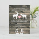 Search for stag and doe invitations Rustic