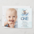 Search for nautical 1st birthday invitations Whimsical