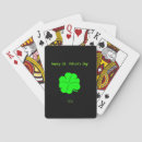 Search for 4 leaf clover playing cards Happy st patrick's day