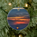 Search for dramatic christmas tree decorations Sunset