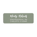 Search for green background return address labels Simple