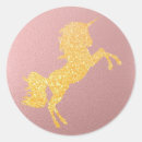 Search for golden unicorn stickers Glitter