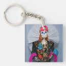 Search for day of the dead key rings Catrina
