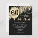 Search for yellow 60th birthday invitations Black