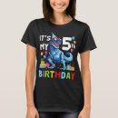 Search for 5th dinosaur birthday tshirts Rawr