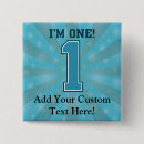 Search for 1 year old birthday badges Blue