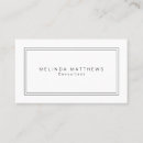 Search for simple plain white business cards Consultant