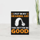 Search for hearing aide cards Be kind