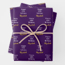 Search for gold and purple wrapping paper Elegant