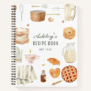 Search for baking recipe books Cute watercolor
