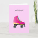 Search for roller skating birthday cards Pink