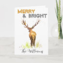 Search for stag christmas cards Watercolor