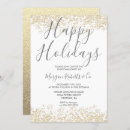 Search for happy holidays invitations Glitter