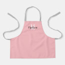 Search for pastel pink aprons Calligraphy