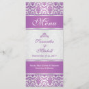 Search for purple and silver menus Party