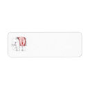 Search for india return address labels Red