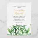 Search for tropical leaves wedding invitations Greenery