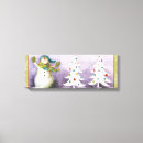 Search for christmas snowman canvas prints Whimsical