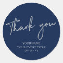 Search for navy and silver thank you stickers Modern