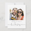 Search for bridesman invitations Minimalist