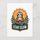 Search for cartoon sloth postcards Kawaii