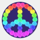Search for peace flower stickers Blue
