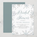 Search for snowflakes bridal shower invitations Silver glitter