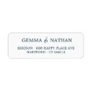 Search for couple return address labels Typography