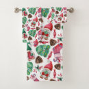 Search for gnome bath towels Red