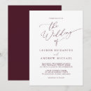 Search for christmas wedding invitations Burgundy