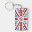 Search for british blue key rings Red white and blue