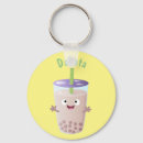 Search for bubble tea key rings Kawaii