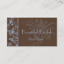 Search for bridal business cards Brown