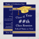 Search for school color invitations Gold