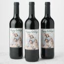 Search for happy holiday wine labels Elegant