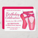 Search for ballerina shoes birthday invitations Ballet